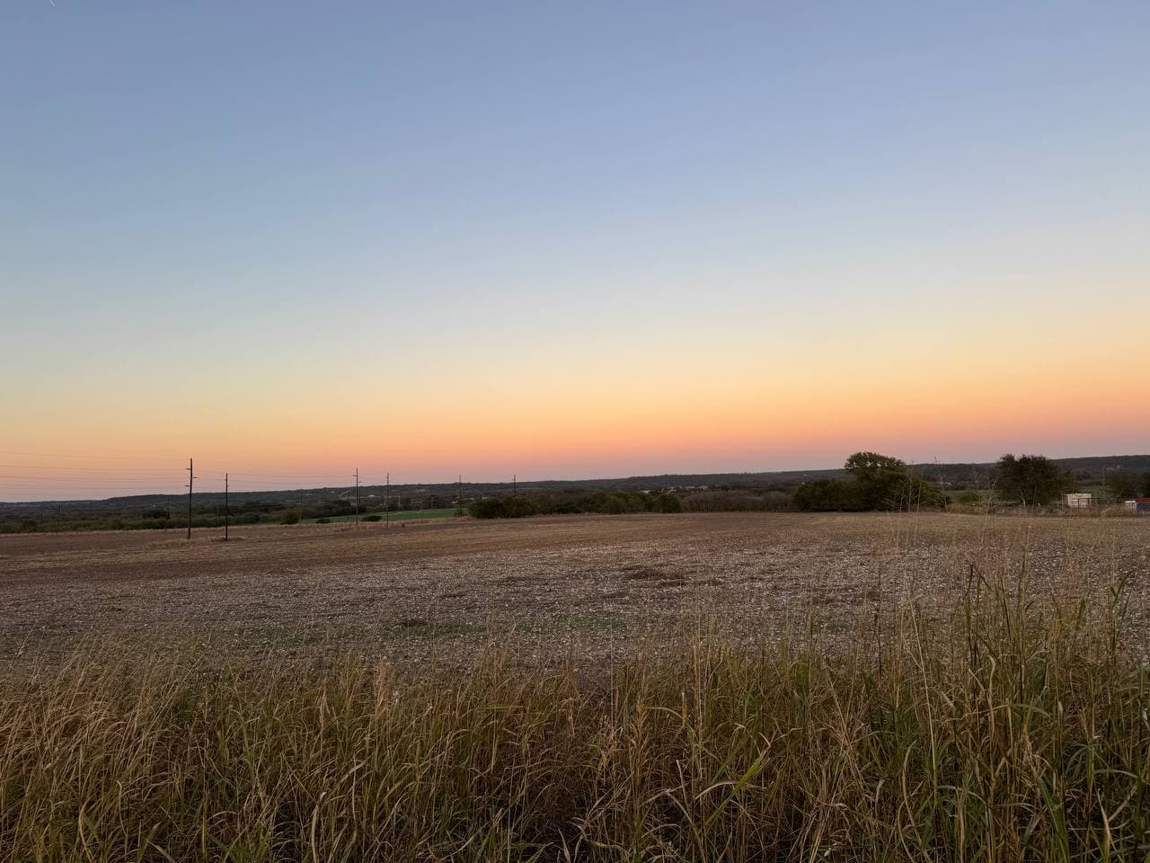 Wide view of the Clifton site at dusk